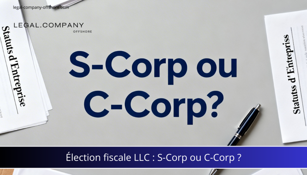 Élection fiscale LLC : S-Corp ou C-Corp, le choix qui transforme votre fiscalité